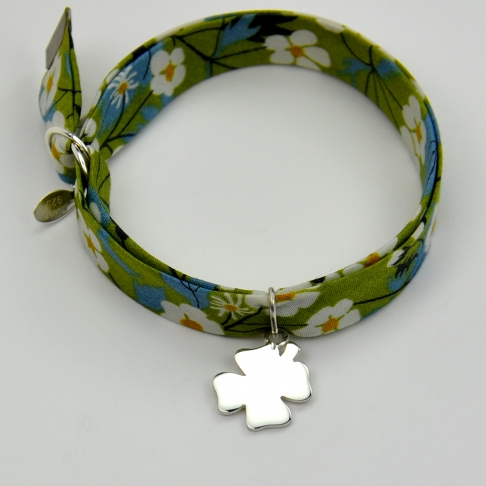 Trèfle sur bracelet Liberty 