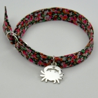 Charms Crabe sur bracelet Liberty 