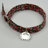 Charms Crabe sur bracelet Liberty 