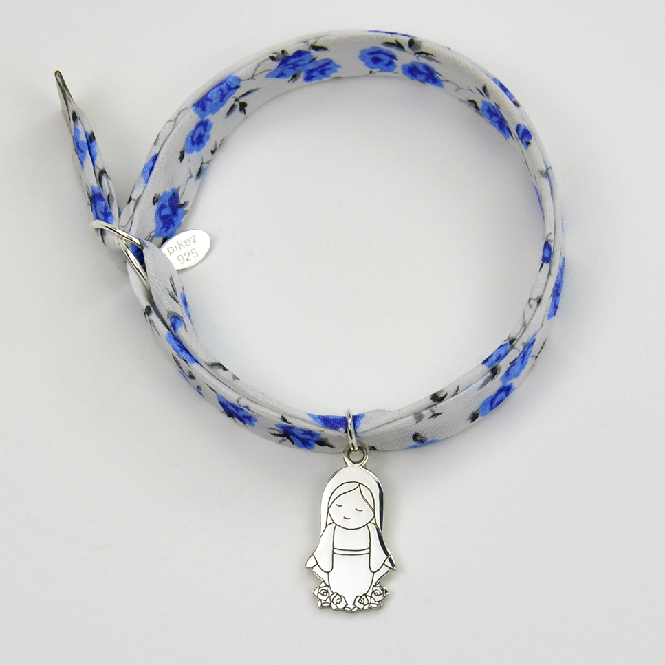Vierge Marie sur bracelet Liberty 