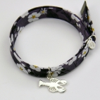 Charms Homard sur bracelet Liberty 