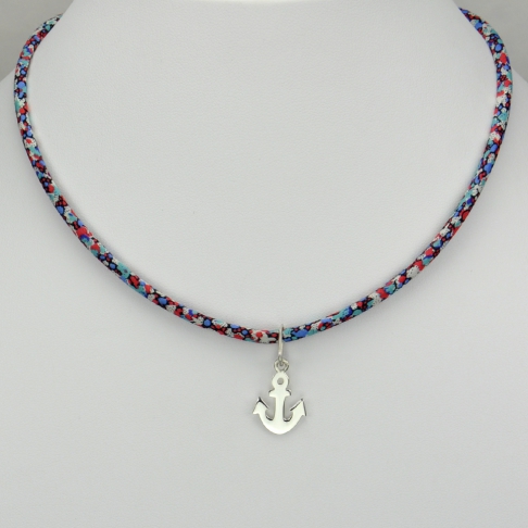 Ancre sur collier Liberty 