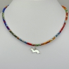 Pendentif Belette sur collier Liberty 