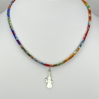 Pendentif Bigoudène sur collier Liberty 