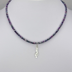 Pendentif Clef de sol sur collier Liberty 