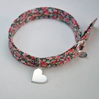 Coeur sur bracelet Liberty 