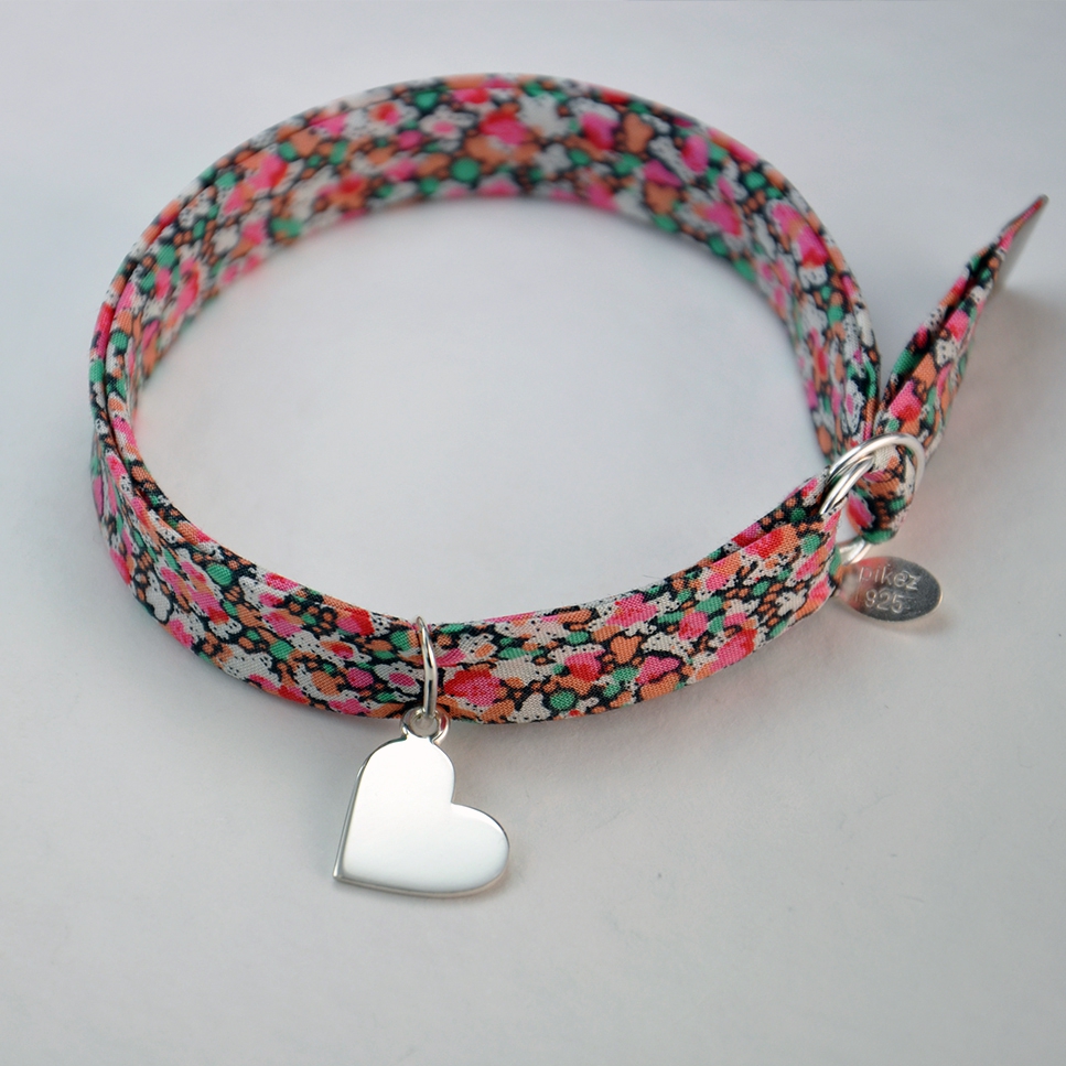 Coeur sur bracelet Liberty 