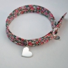 Coeur sur bracelet Liberty 