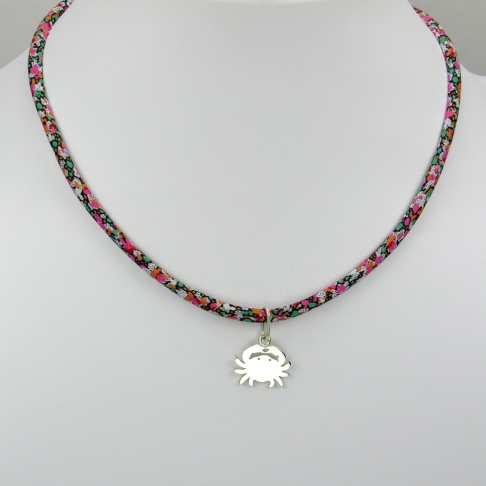 Crabe sur collier Liberty 