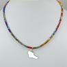 Pendentif Belle-île-en-mer sur collier Liberty 