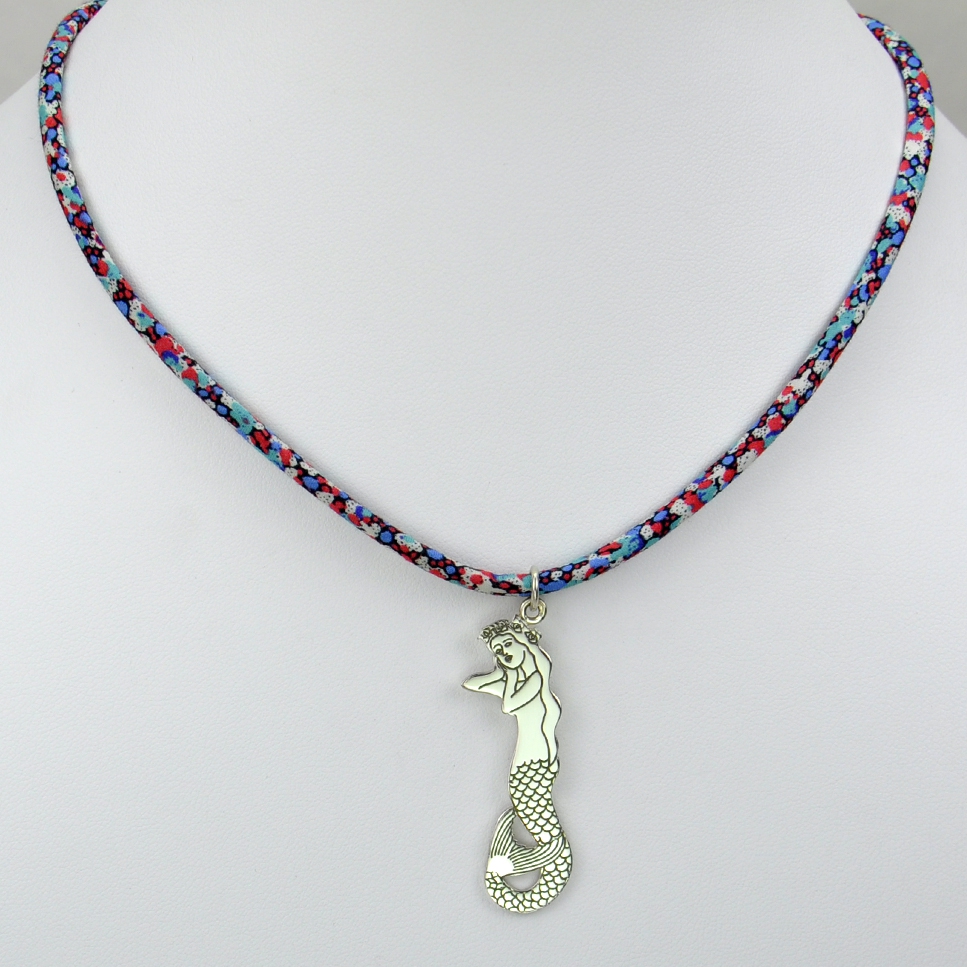 Sirène sur collier Liberty 