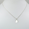 Coeur sur chaîne argent 
