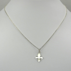 Charms Fleur de lys sur chaîne argent 