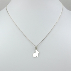 Charms Lapin sur chaîne argent 