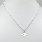 Charms Nuage souriant sur chaîne argent 