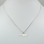 Charms Sardine sur chaîne argent 