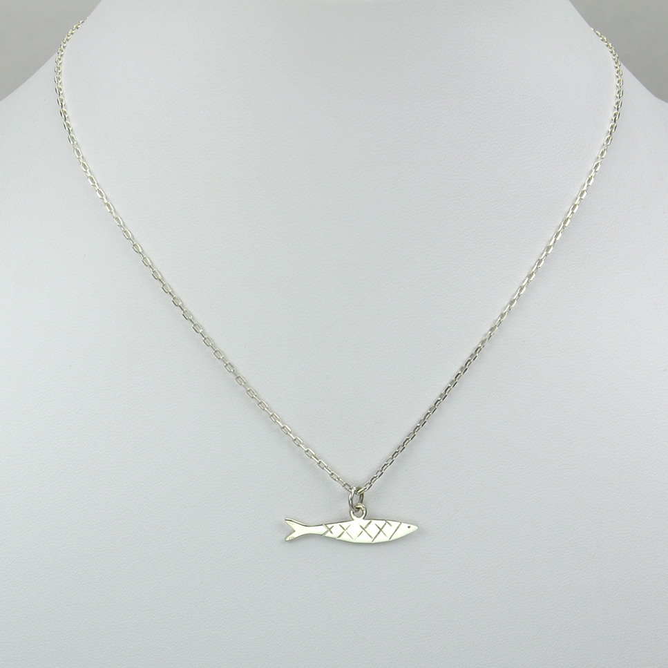 Sardine sur chaîne argent 