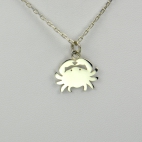 Crabe sur chaîne argent 