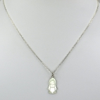 Charms Vierge Marie sur chaîne argent 