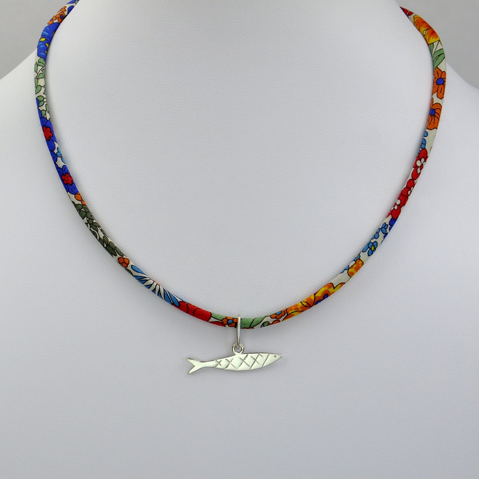Sardine sur collier Liberty 