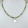 Pendentif Trèfle sur collier Liberty 