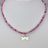Colombes sur collier Liberty 