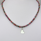 Coeur sur collier Liberty 