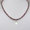 Coeur sur collier Liberty 