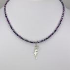 Pendentif Danseuse sur collier Liberty 