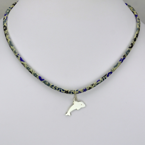 Dauphin sur collier Liberty 