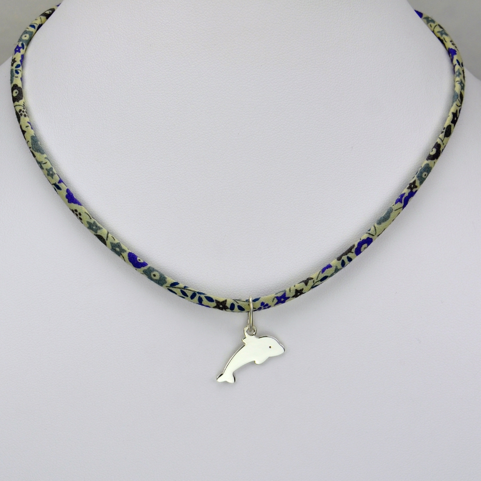 Dauphin sur collier Liberty 
