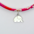 Eléphant sur collier Liberty 