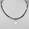 Pendentif Etoile sur collier Liberty 