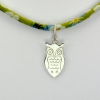 Hibou sur collier Liberty 