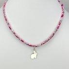 Pendentif Lapin sur collier Liberty 