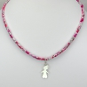 Pendentif Fille sur collier Liberty 