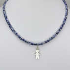 Pendentif Garçon sur collier Liberty 