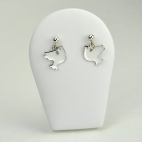 Colombes en boucles d'oreilles 