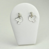 Colombes en boucles d'oreilles 