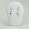 Clefs de sol en boucles d'oreilles 
