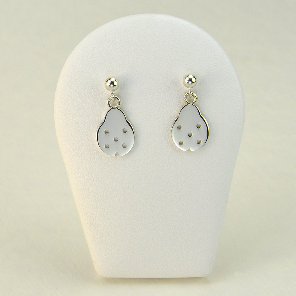 Coccinelles en boucles d'oreilles 