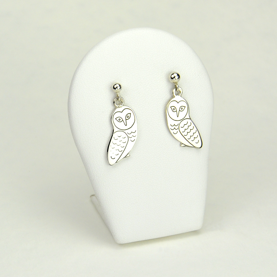 Chouettes en boucles d'oreilles 