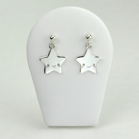 Etoile souriante en boucles d'oreilles 