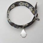 Charms Pingouin sur bracelet Liberty 