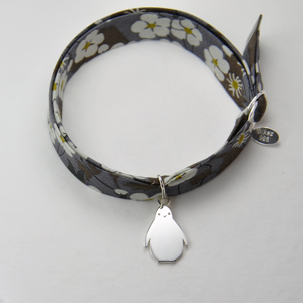 Pingouin sur bracelet Liberty 