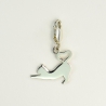 Charms Chat coeur sur mousqueton 