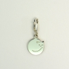 Charms Chat rond sur mousqueton 