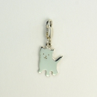 Charms Chaton sur mousqueton 