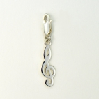 Charms Clef de sol sur mousqueton 
