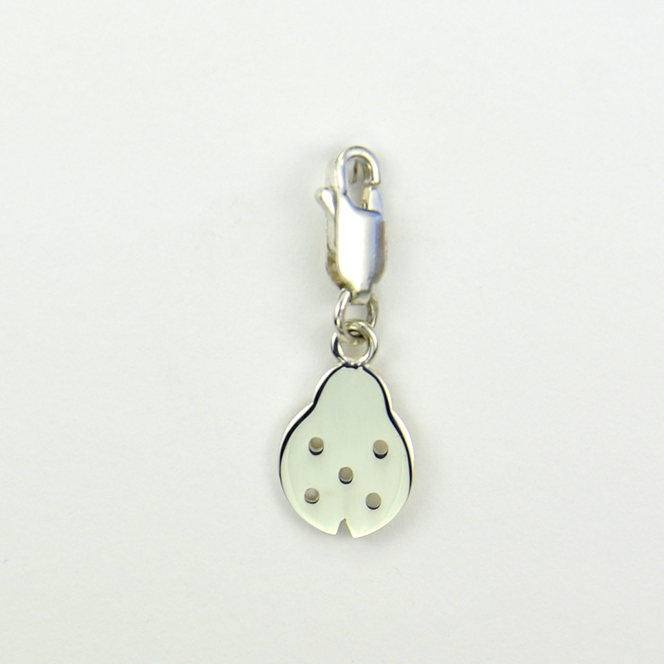 Charms Coccinelle sur mousqueton 